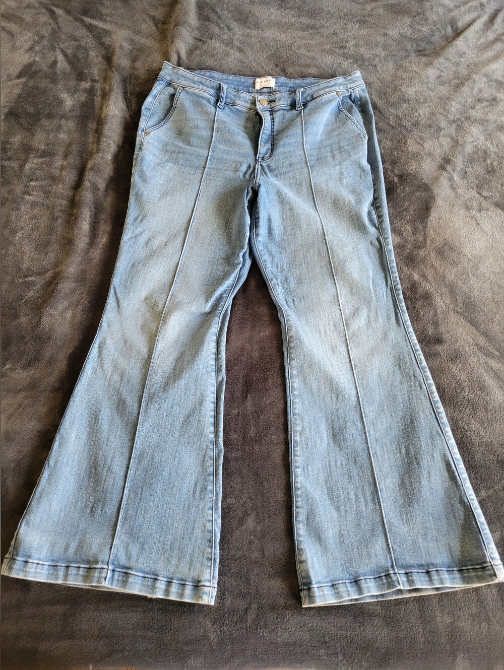 Lane Bryant Light Wash Bell Bottom Jeans (Long)